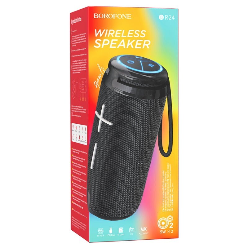 Borofone BR24 Fashion Sports Portable Bluetooth Speaker 2x5W, TWS/FM/USB/TF/AUX