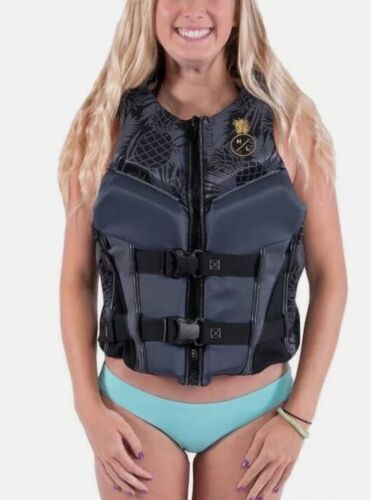 Hyperlite Segmented Front Entry Women's Life Jacket Vest Black/Pineapple