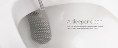 Joseph Joseph Flex Lite Toilet Brush Grey/White with Slimline Holder Set