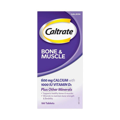 Caltrate Bone & Muscle Health Support Muscle & Bone Strength Calcium 300 Tablets