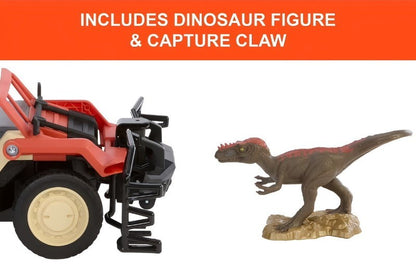 Matchbox RC Jurassic World Dino Catcher RC, Remote-Control Truck with Dinosaur