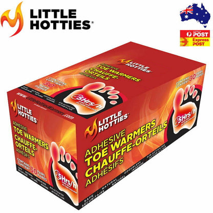 LITTLE HOTTIES 5 Hours Toe Warmers Indoor Outdoor Safe Natural Ski Winter