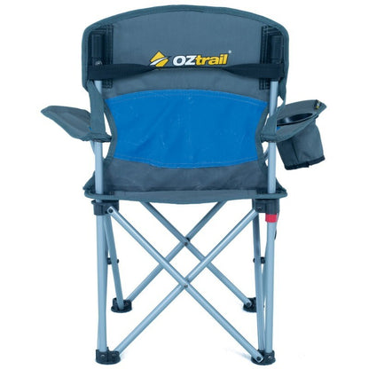 OZtrail Deluxe Junior Arm Chair with Carry Bag 80kg Weight Capacity
