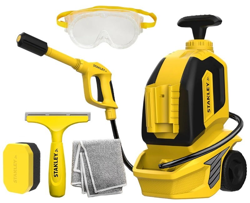 Stanley Jr. 5 Piece Mini Karcher Water Pressure Cleaning Set Toy For Age 3+