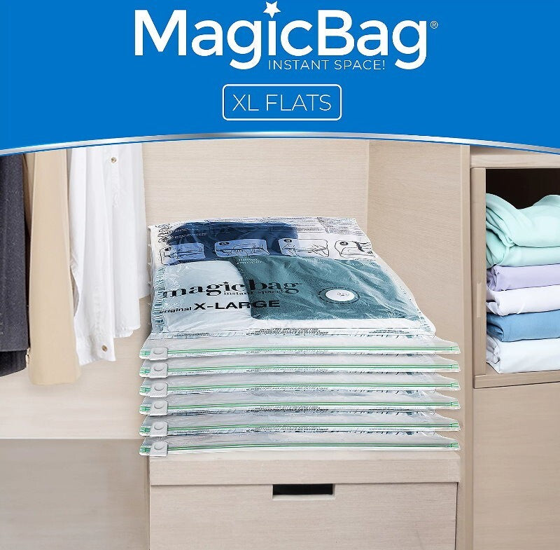 MagicBag 15-Pack Vacuum Compression Combo Set Storage Bags Reusable Waterproof