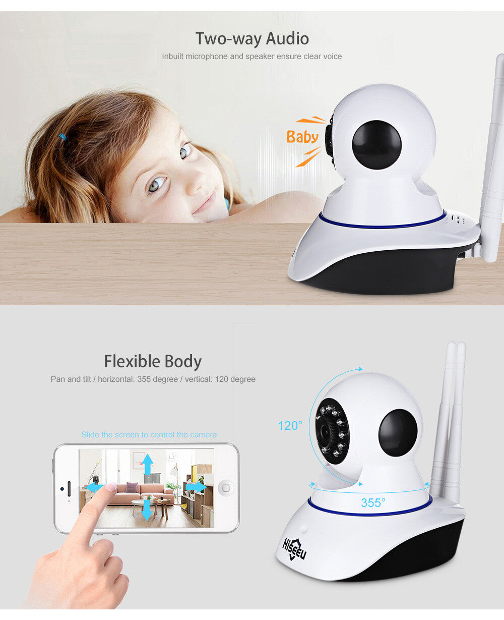 HISEEU FH1C Baby Monitor 1080P IP Camera WIFI Home Security Motion Night Vision