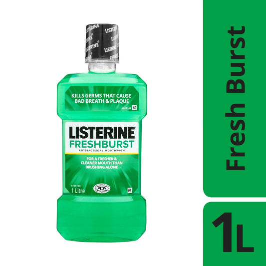 Listerine Freshburst 1L Antiseptic Oral Gentle Mouthwash Mint Freshen Breath