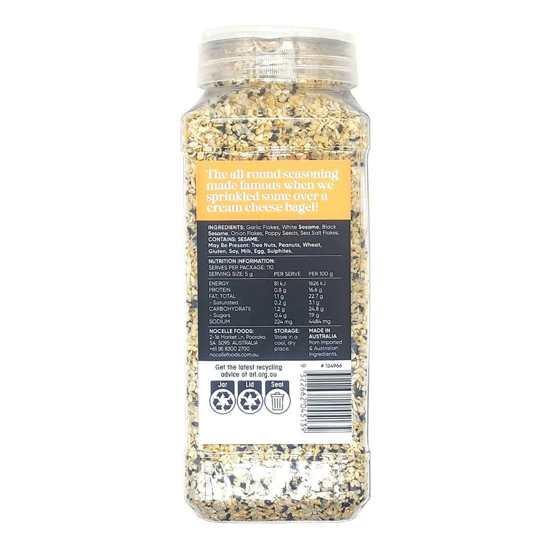 More Than Just Bagel Natural Seasoning 550g All-Purpose Sprinkle Mix for Food