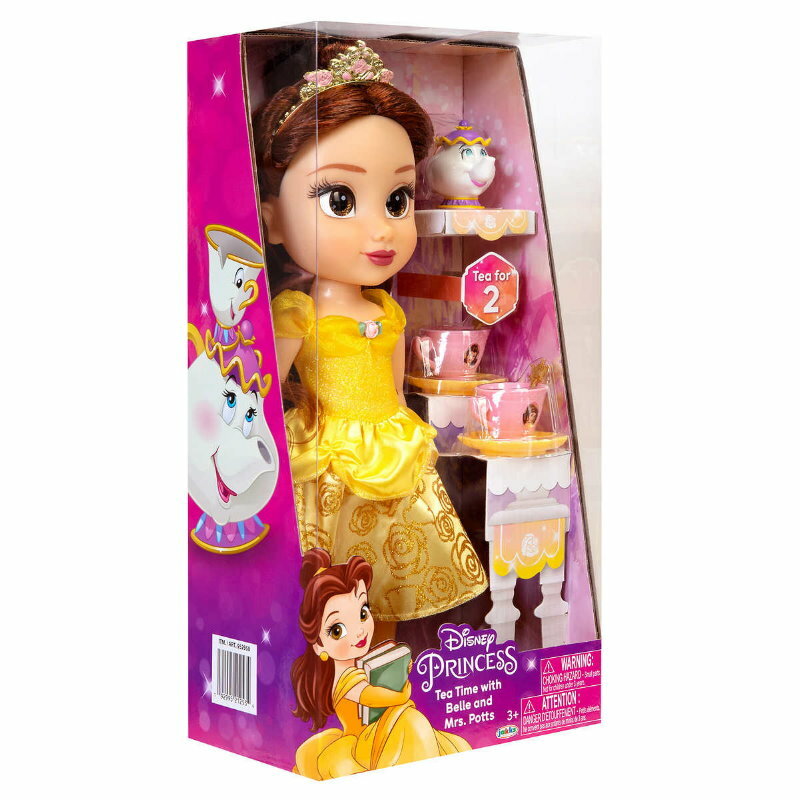 Disney Princess Doll Tea Time w/ Friend - Doll, Outfit, Tea Cups, Plates, Spoons