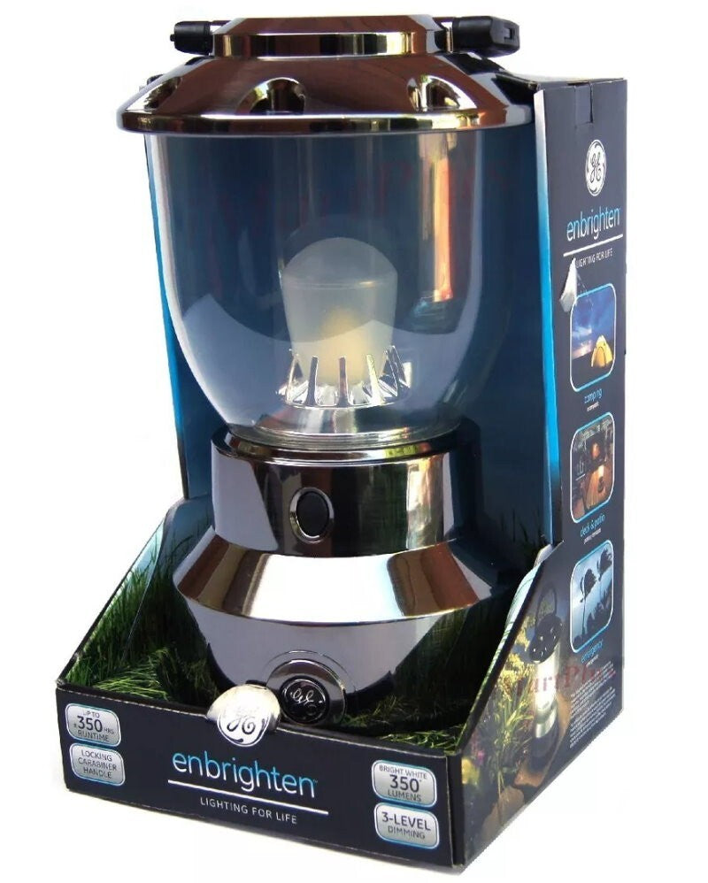 GE Enbrighten IPX4 Water-Resistant Impact-Resistant Dimmable LED Camping Lantern