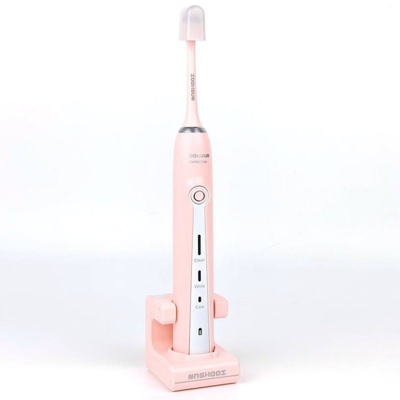 ZOOMSUM Rechargeable Powerful Sonic Cleaning Electric Toothbrush Pink - Express