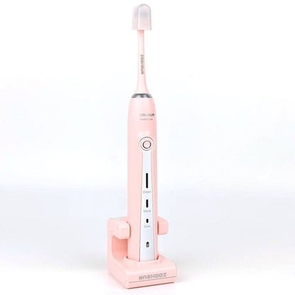 ZOOMSUM Rechargeable Powerful Sonic Cleaning Electric Toothbrush Pink - Express