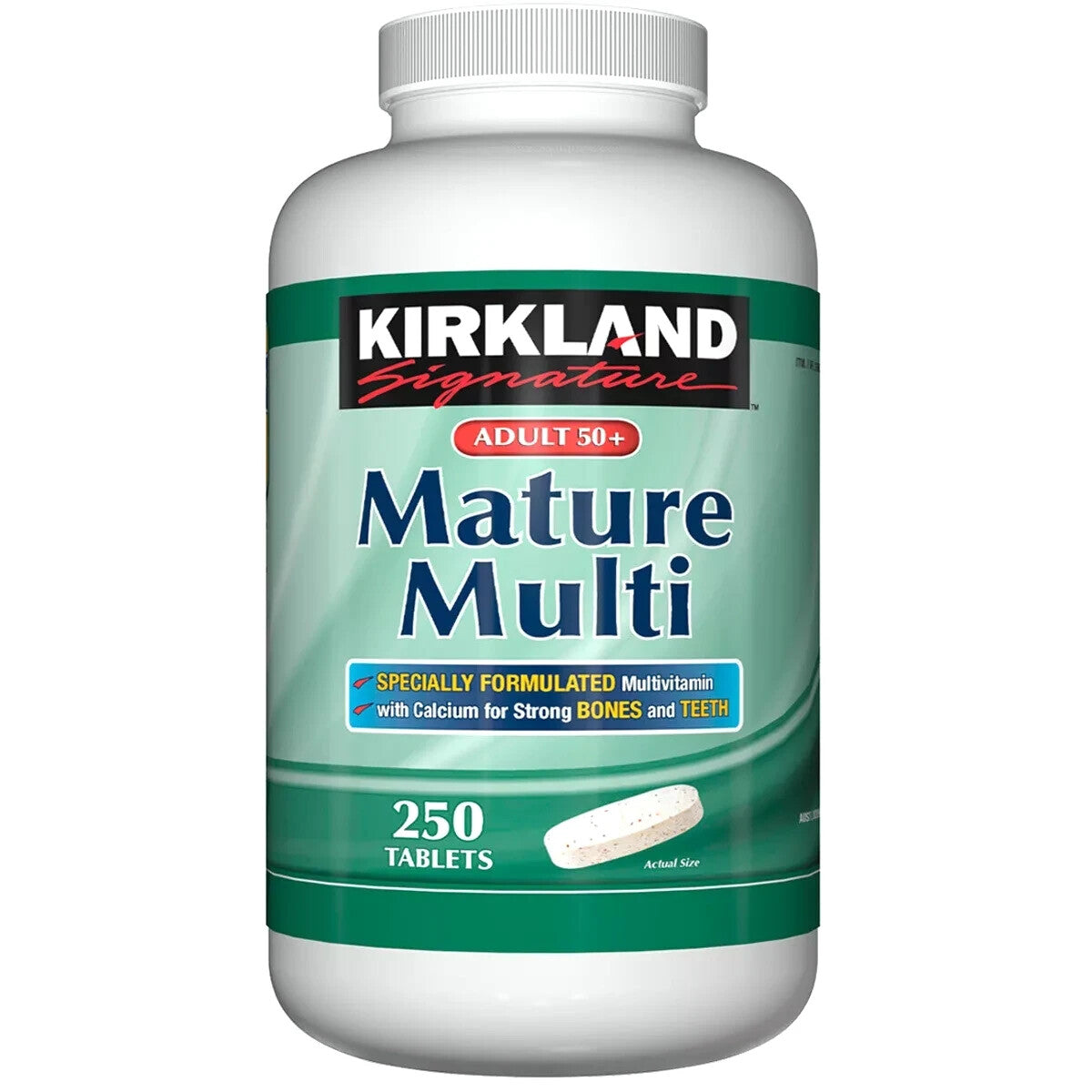 Specially Formulated Mature Multi Vitamin Calcium for Strong Bones Teeth 250 50+