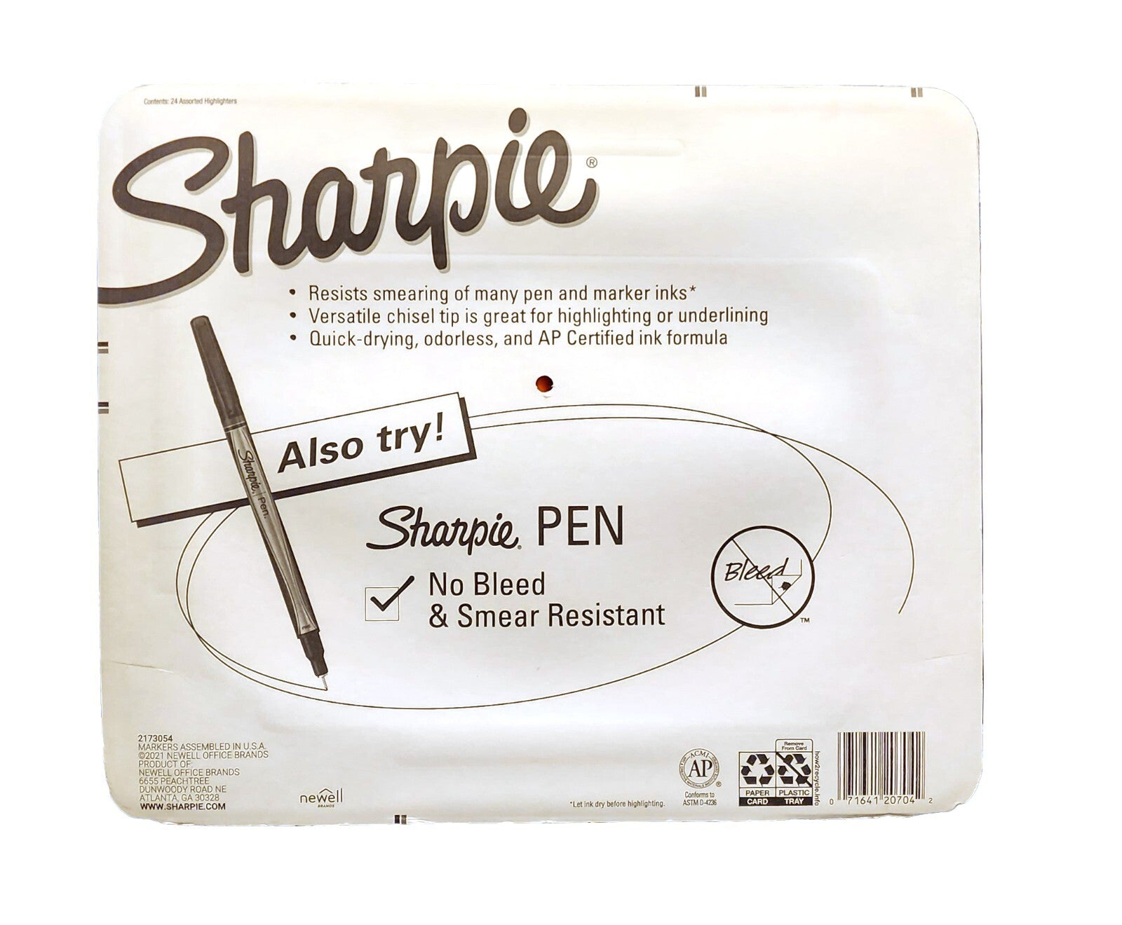 Sharpie Pocket Style Highlighters Marker Pen Chisel Tip Sharpie Bulk 24 x Texta