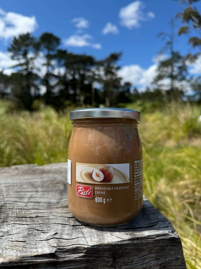 Pisti Spreadable Hazelnut Creme 600g - 45% Hazelnuts, Spreadable, Made in Italy