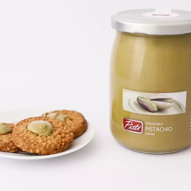 Pisti Sicilian Spreadable Pistachio Cream Spread 600g Italian Sweet and Velvety