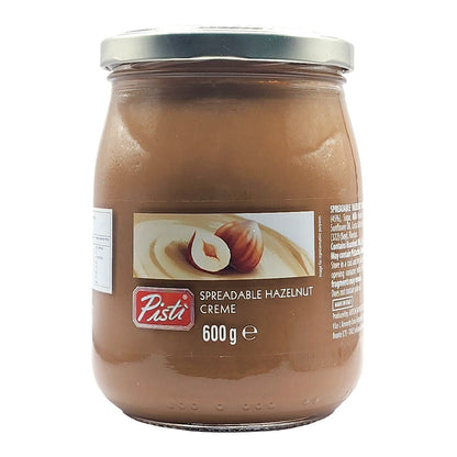 Pisti Premium Italian Hazelnut Creme Bread Spreadable Gourmet Cream Paste 600g