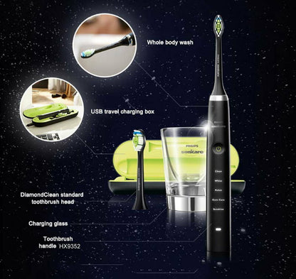 Philips Sonicare DiamondClean Sonic Electric Toothbrush w/ Charging Travel Case