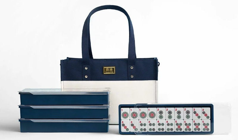 American Mahjong Game Set 166 Tiles with Canvas Tote For Beginners or Seniors