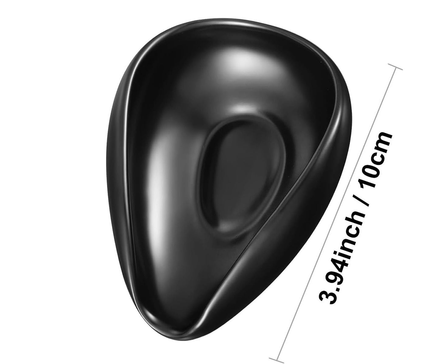 Ceramic Coffee Bean Dosing Cup Black Espresso Barista Vessel for Home Cafe Use
