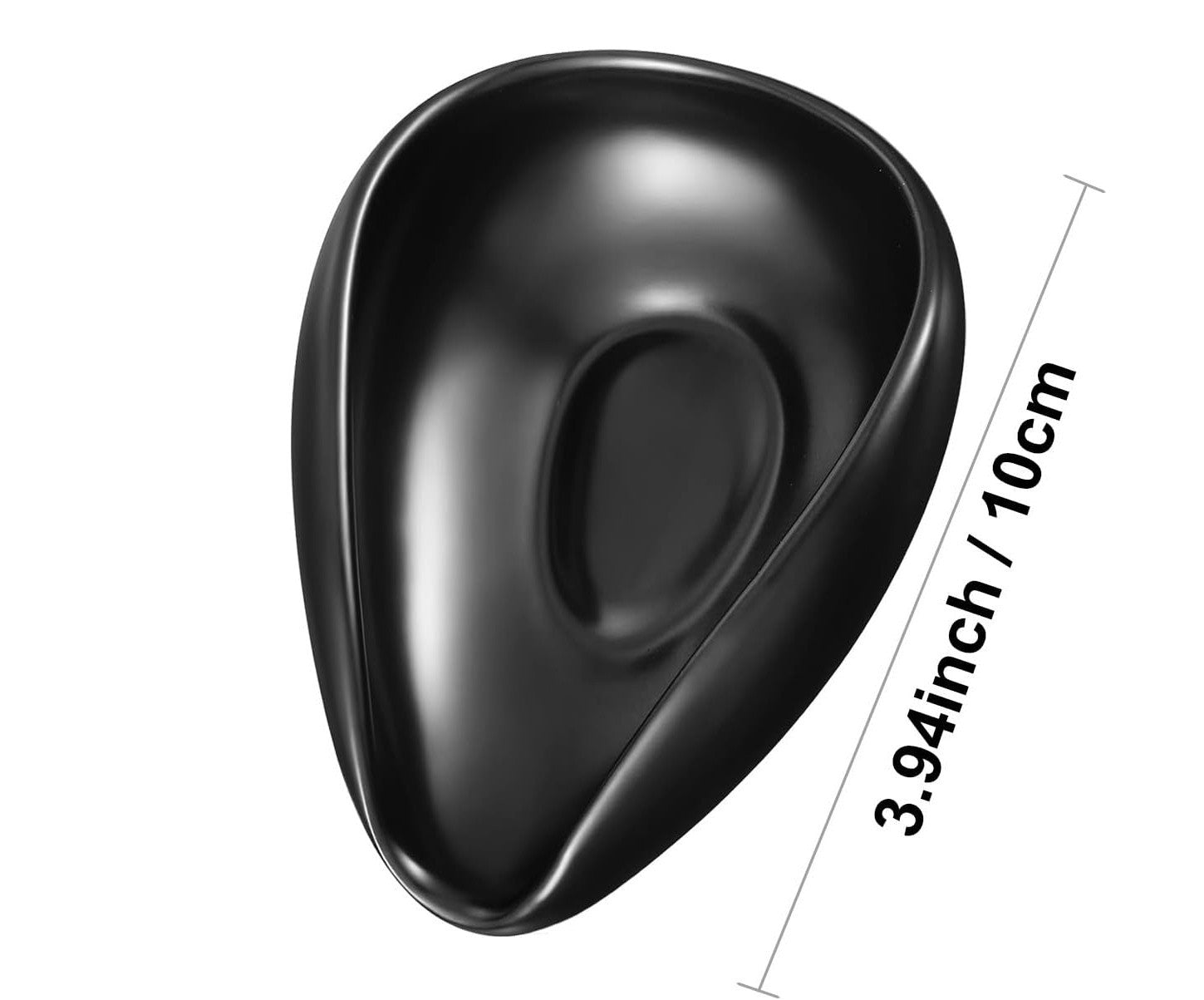 Ceramic Coffee Bean Dosing Cup Black Espresso Barista Vessel for Home Cafe Use