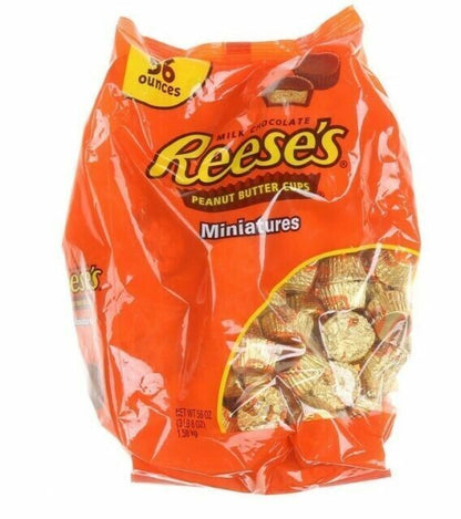 1.58kg Reese's Milk Chocolate Peanut Butter Cups Miniatures Kids Sweet Bulk Bag