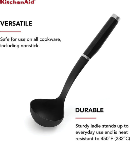 KitchenAid 7 Piece Kitchen Tool & Gadget Set - Turner, Spoon, Ladle, Tipped Tong