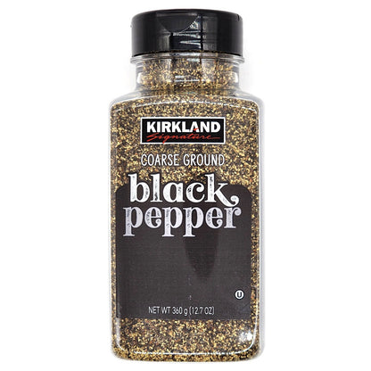 Kirkland Signature Coarse Ground Black Pepper Kosher Herbs Spices Seasoning 360g
