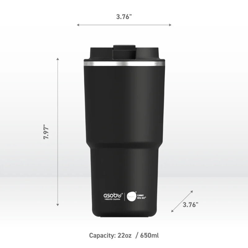Asobu 650ml Puramic Pick Me Up & Go Coffee Travel Mug Vaccum Isolated Tumbler