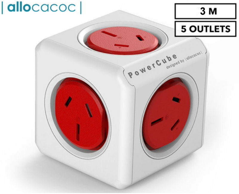 Allocacoc 5-Outlet/4-Outlet 1.5m/3m or 2x USB Original Extended PowerCube