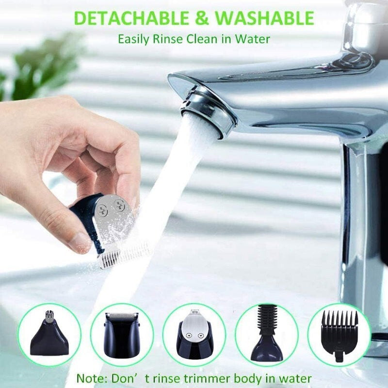 MARSKE 5-in-1 Professional Rechargeable Hair Clipper Multi Grooming Kit