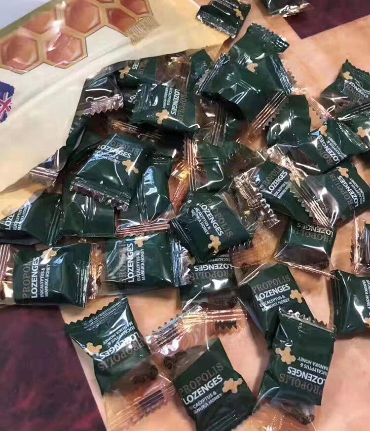 Propolis Lozenges Eucalyptus Manuka Honey Cough Drop 800g Australian Made UMF10+