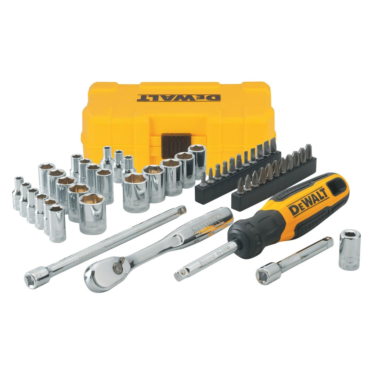 NEW DeWALT 1/4" Drive 50 Piece Mechanics Tool Set Kit DWMT81610 Socket Set