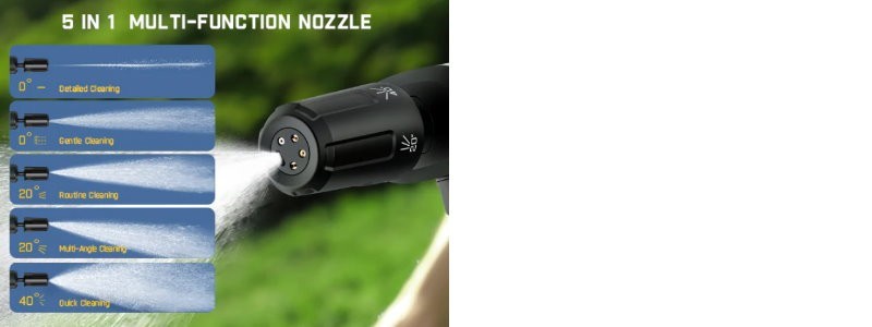 Fanttik K100 Flip Foldable Portable Cordless Electric Pressure Washer Gun