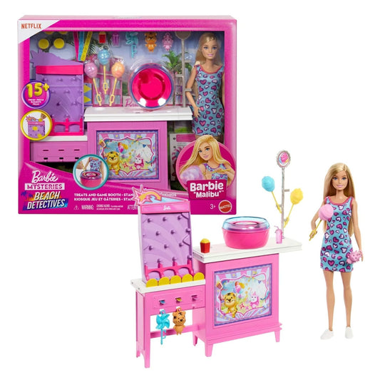 Barbie Mysteries Beach Detectives Barbie 'Malibu' Treats and Game Booth Playset
