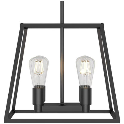 Artika Carter Square 4-Light Chandelier LED Celling Light Adjustable Height