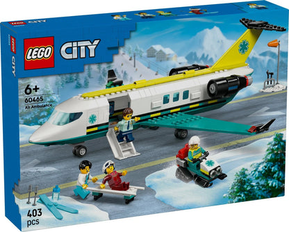 LEGO 60465 City Emergency Air Ambulance Airplane Rescue Aircraft Model Set 403pc