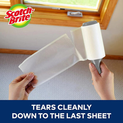 3M Scotch Brite 50% Stickier Lint Roller Dust Remover Up to 5 x 95 Sheets