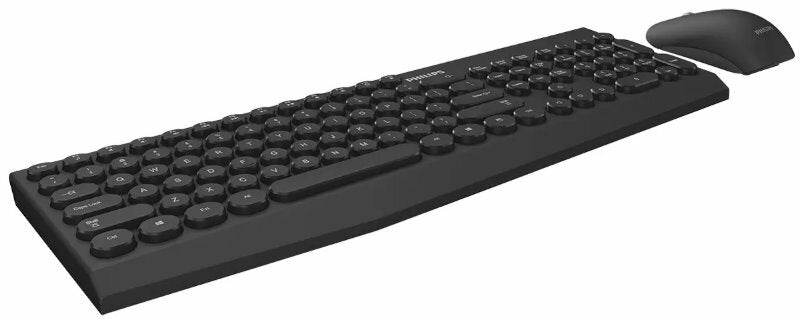 Philips Wireless Keyboard and Mouse with Sphere HD 2MP Shutter Webcam Combo