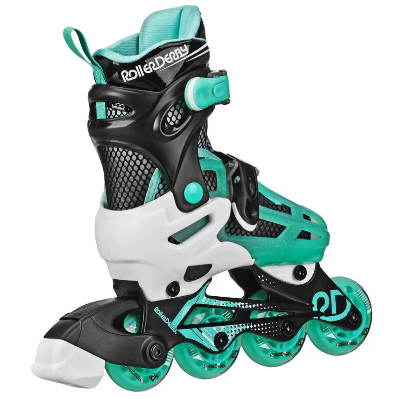 Roller Derby 2-in-1 Combo Adjustable Quad Roller and Inline Skates for Kids