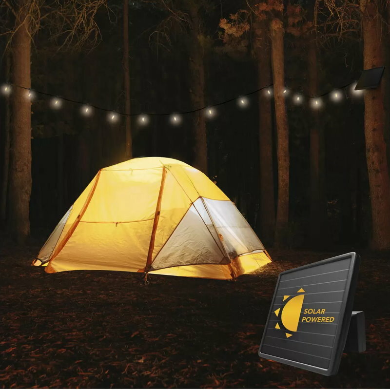 Sunforce Solar Powered Outdoor Waterproof 15 LED Bulbs String Lights w/ Remote