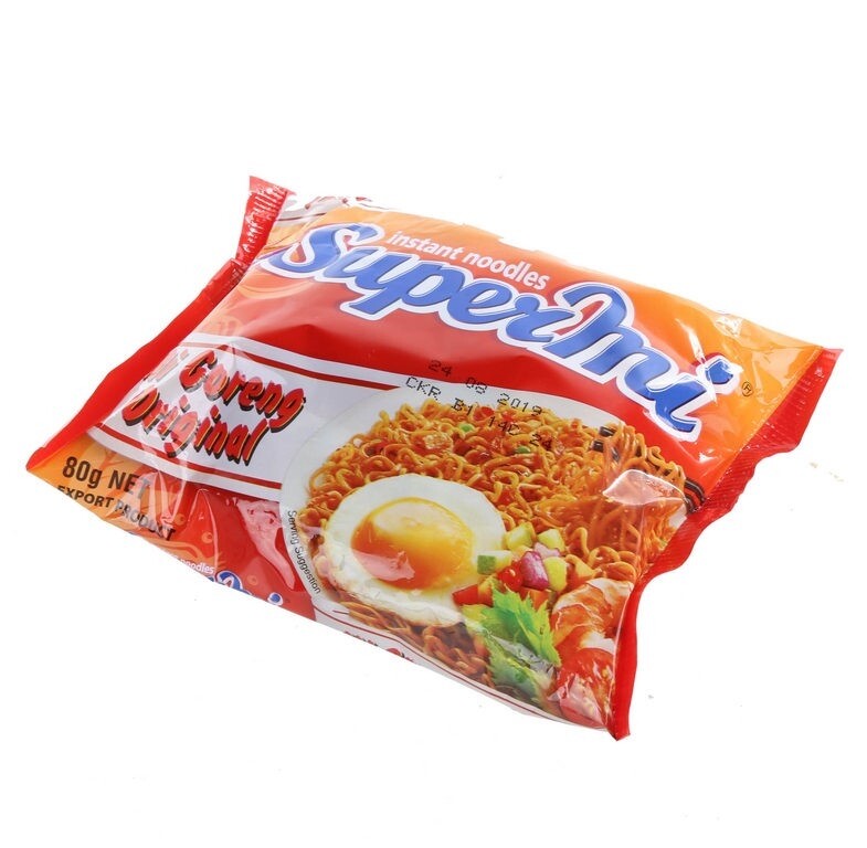 30 x 80g Indofood Indonesian Mi Goreng Original SuperMi Instant Fried Noodles