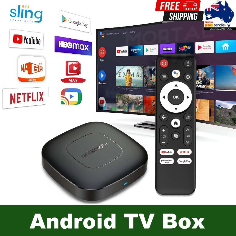 2025 Mortal T1 Deluxe Edition Android 14.0 ATV Smart Home Theater TV Box Google