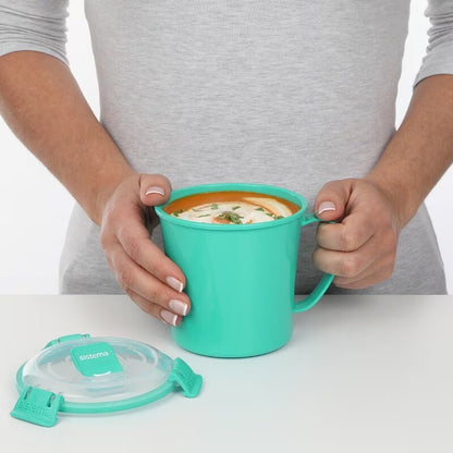 Sistema 3-Pack 656ml Microwave Medium Soup Mug Food Container BPA-Free