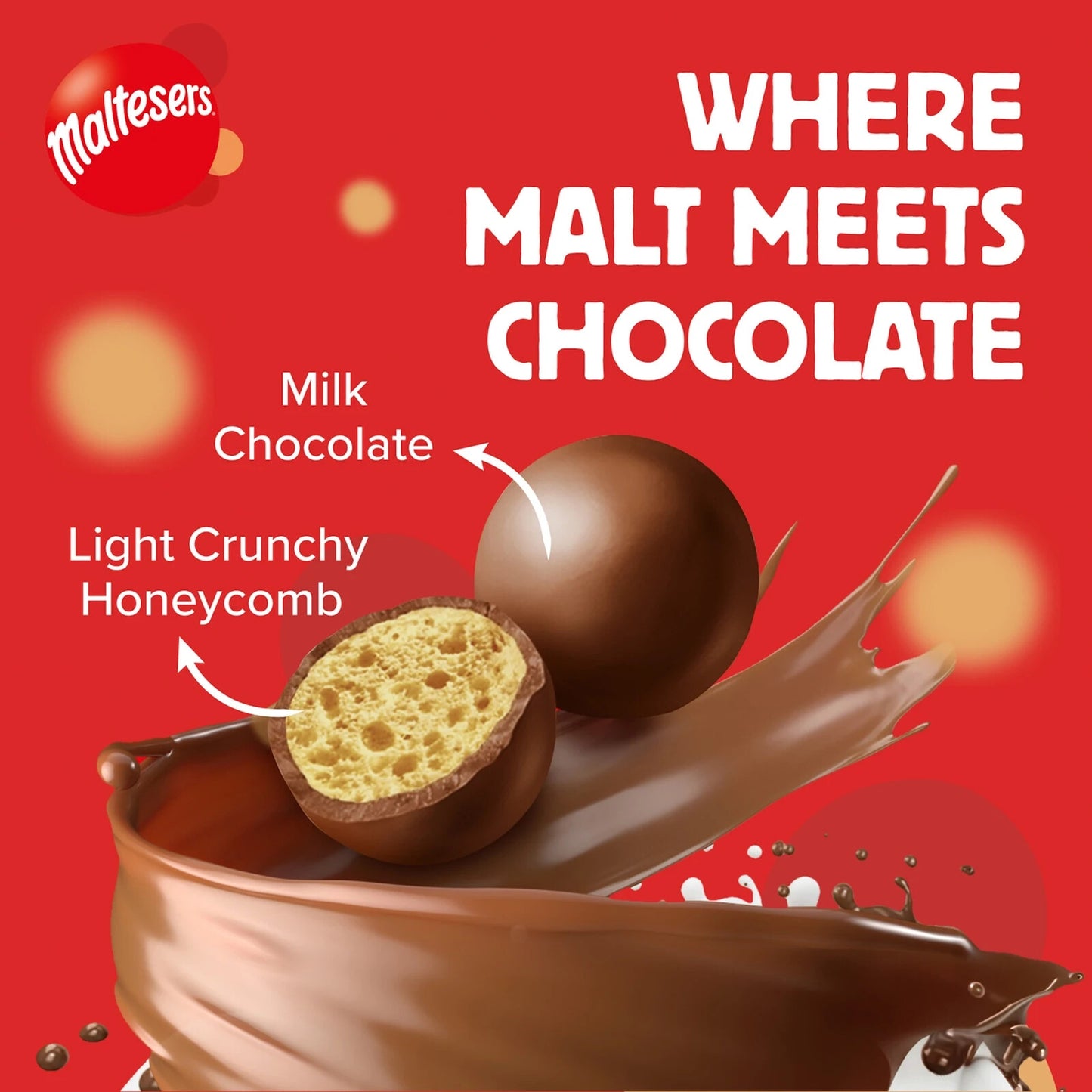 Mars Maltesers Party Bucket 465g Sweets Snack Crunchy Chocolate Bite Size Treats