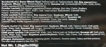 Ichiban Delicious With Real Australian Roast Beef Instant Bowl Noodles 6 x 200g