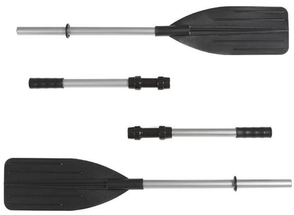 Intex 68324NP Excursion 4 Person Inflatable Rafting & Fishing Boat Set w/ 2 Oars