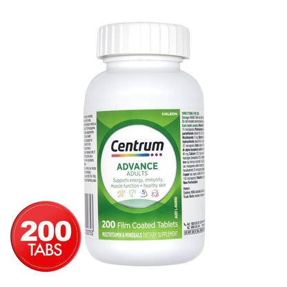 Centrum Advance For Adults Multivitamin & Minerals Dietary Supplement 200 Tablet