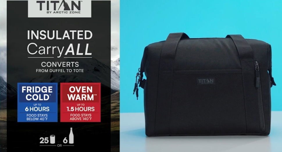 Arctic Zone Titan Convertible 25 Cans Insulated Carry-All Tote Cooler Bag