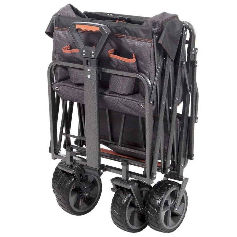 MacSports XXL Heavy Duty Collapsible Outdoor Push Pull Folding Wagon All Terrain